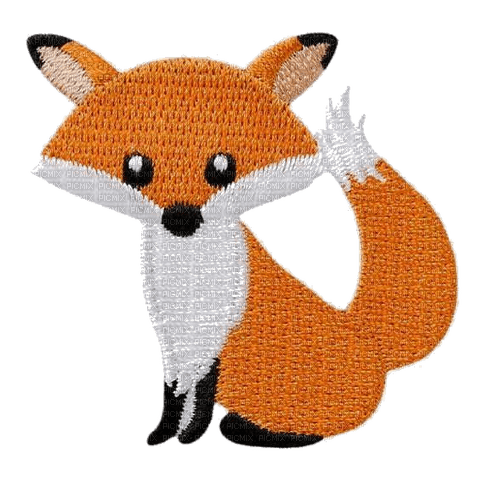 patch picture fox - PNG gratuit