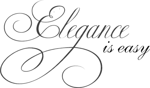 Kaz_Creations  Text Elegance Is Easy - 免费PNG