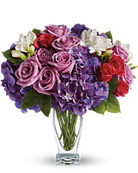 Kaz_Creations Deco Flowers Vase Colours - zdarma png