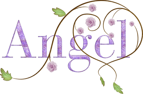 Angel.Text.Deco.Purple.Victoriabea - Free PNG