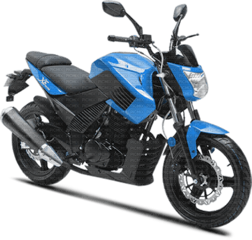 Motorrad blau blue - ücretsiz png