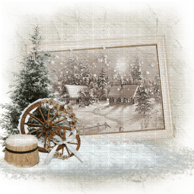 loly33 paysage hiver - Free PNG