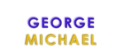 Kaz_Creations  Text George Michael Singer Music - PNG gratuit