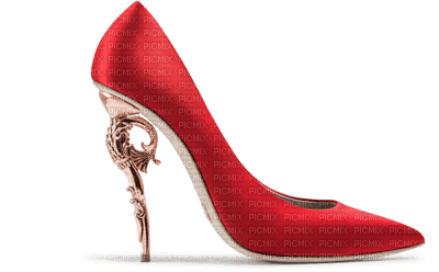 Shoe Red Gold - Bogusia - nemokama png