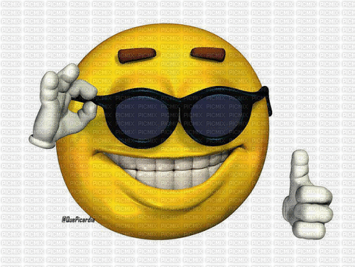 Sunglasses Emoji 2 - GIF animé gratuit