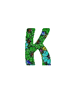 Kaz_Creations Alphabets Letter K - GIF animé gratuit
