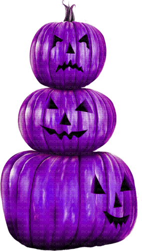 Jack O Lanterns.Purple - png ฟรี