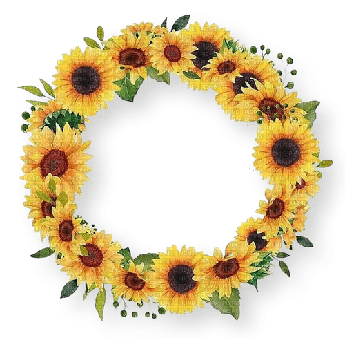 Tournesol.Sunflower.Cadre.Frame.Victoriabea - png ฟรี