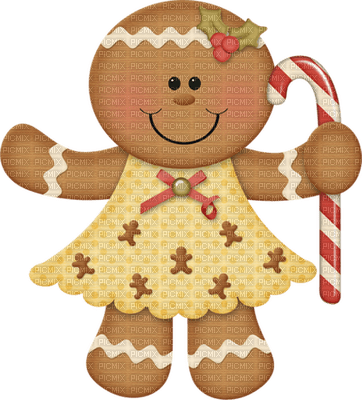 gingerbread woman - gratis png