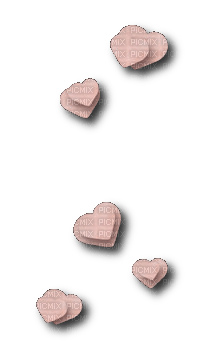 hearts scrap pink - nemokama png