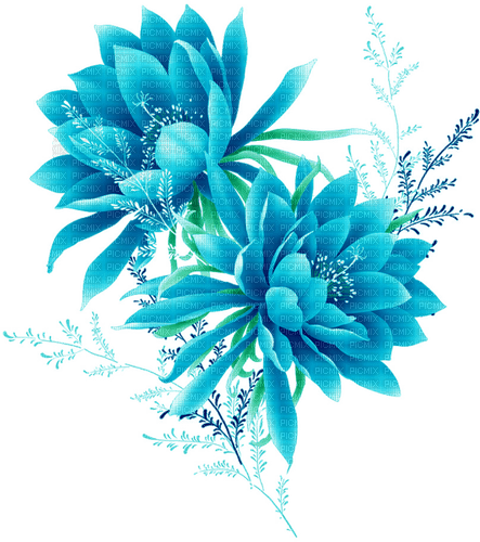 blue flower - Free PNG