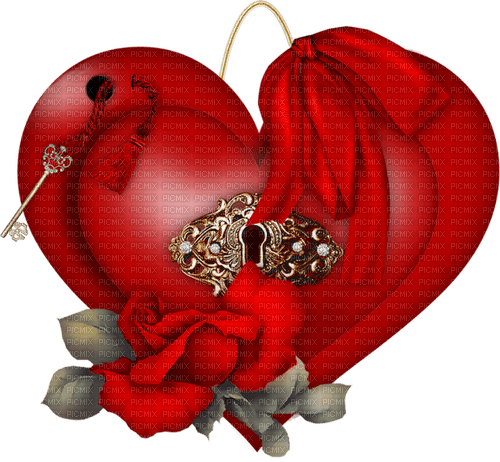 Red heart - PNG gratuit