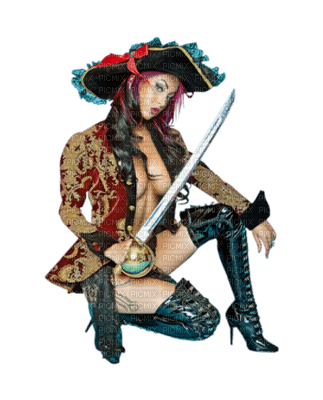 Kaz_Creations Woman Femme Pirate - PNG gratuit