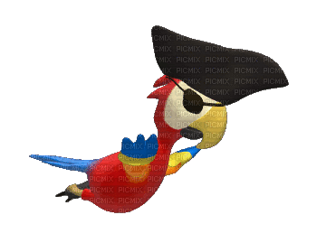 pirate parrot bp - Zdarma animovaný GIF
