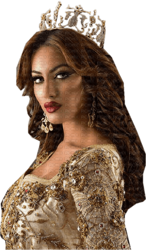 Woman Arabic Orient Gold Beige - Bogusia - Free PNG