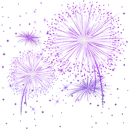 soave deco new year fireworks purple - Free PNG