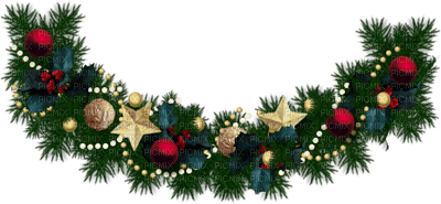 CHRISTMAS DECO GARLAND - δωρεάν png