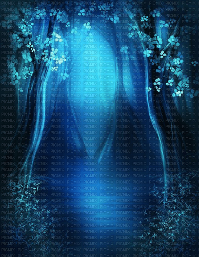 background blau blue fantasy - 免费PNG