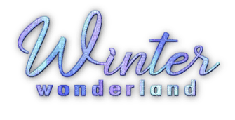 soave text winter wonderland purple blue - бесплатно png