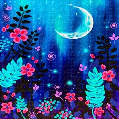 Y.A.M._Night, moon, Art background - PNG gratuit