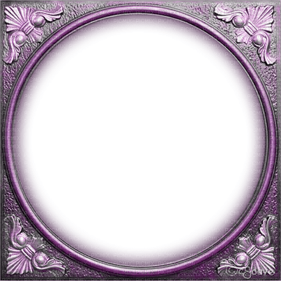 soave frame circle vintage steampunk purple - Free PNG