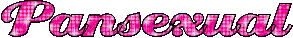 Pansexual pink glitter text - GIF animado gratis