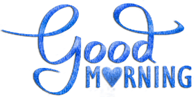 soave text good morning blue - ingyenes png