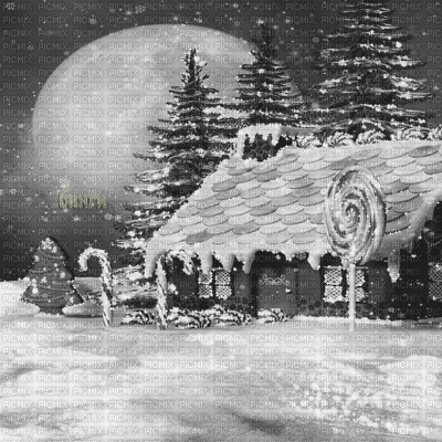 Y.A.M._New year Christmas background black-white - Bezmaksas animēts GIF
