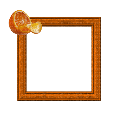 Small Orange Frame - besplatni png