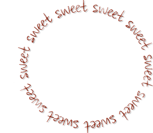 Sweet.Frame.Text.Round.Cadre.Victoriabea - ingyenes png