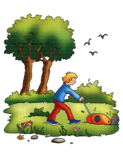 lawn mowing - 免费PNG