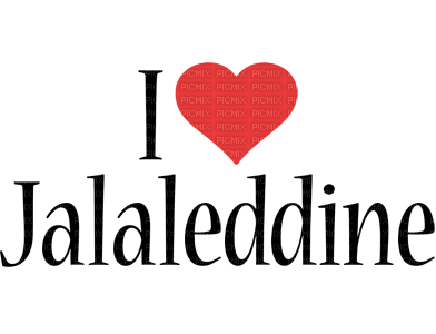 Kaz_Creations Names  I Love Jalaleddine - png gratis