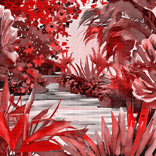 ♡§m3§♡ red grey landscape tropical image - zadarmo png