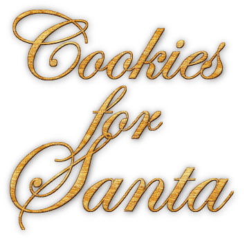soave text cookies for santa claus christmas brown - gratis png