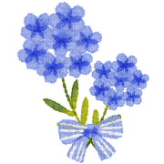 blue flower bouquet - zadarmo png