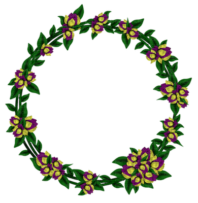 Kaz_Creations Deco Flowers Circle Frames Frame Colours - PNG gratuit