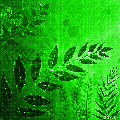 Fond Irena glitter gif image deco animé paysage vert - GIF animado grátis