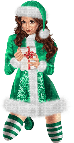 Christmas woman - бесплатно png