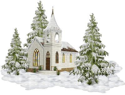 winter hiver house hut maison snow neige - PNG gratuit