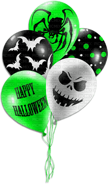 soave  halloween text balloon deco - png gratis