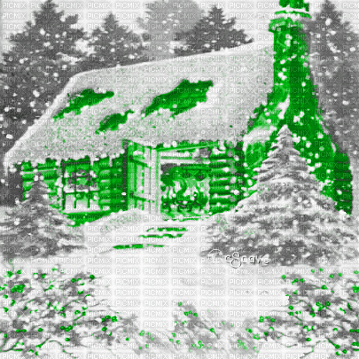 soave background animated christmas winter house - Zdarma animovaný GIF