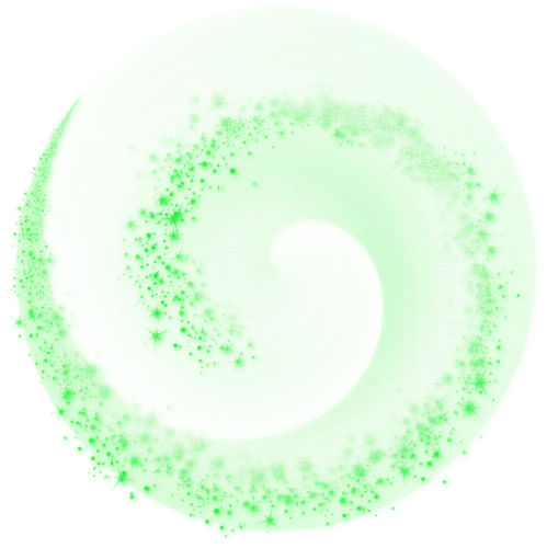 Sparkles.Swirl.Green - PNG gratuit