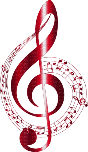 red music note sunshine3 - ilmainen png