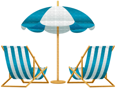 deck chair stuhl chaise  furniture sea beach plage tube parasol umbrella bouclier   strand summer ete - бесплатно png