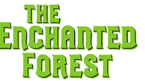 Enchanted Forest.Text.green.Victoriabea - ingyenes png