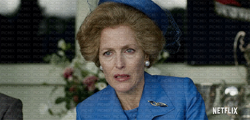Gillian Anderson (Margaret Thatcher) - Δωρεάν κινούμενο GIF