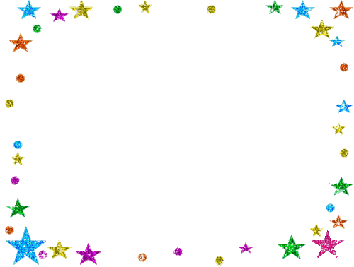 glitter star frame - GIF animé gratuit