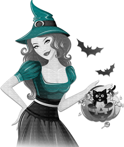 soave woman halloween witch fashion cat pumpkin - δωρεάν png