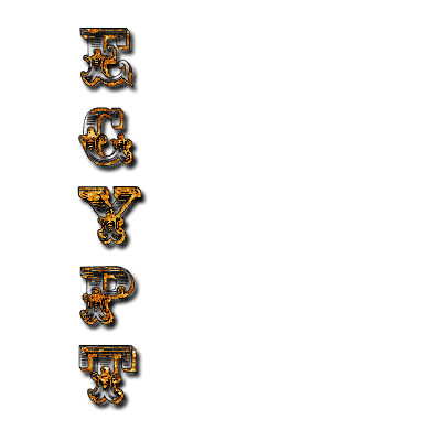 egypt gold text - darmowe png