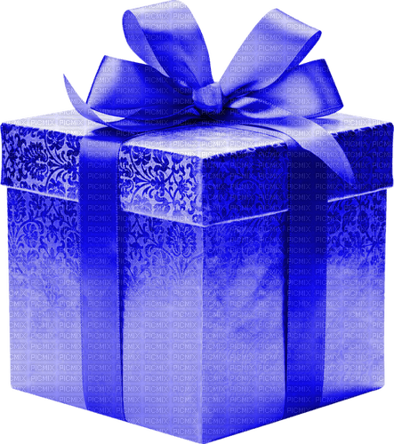 Gift.Box.Blue - Free PNG